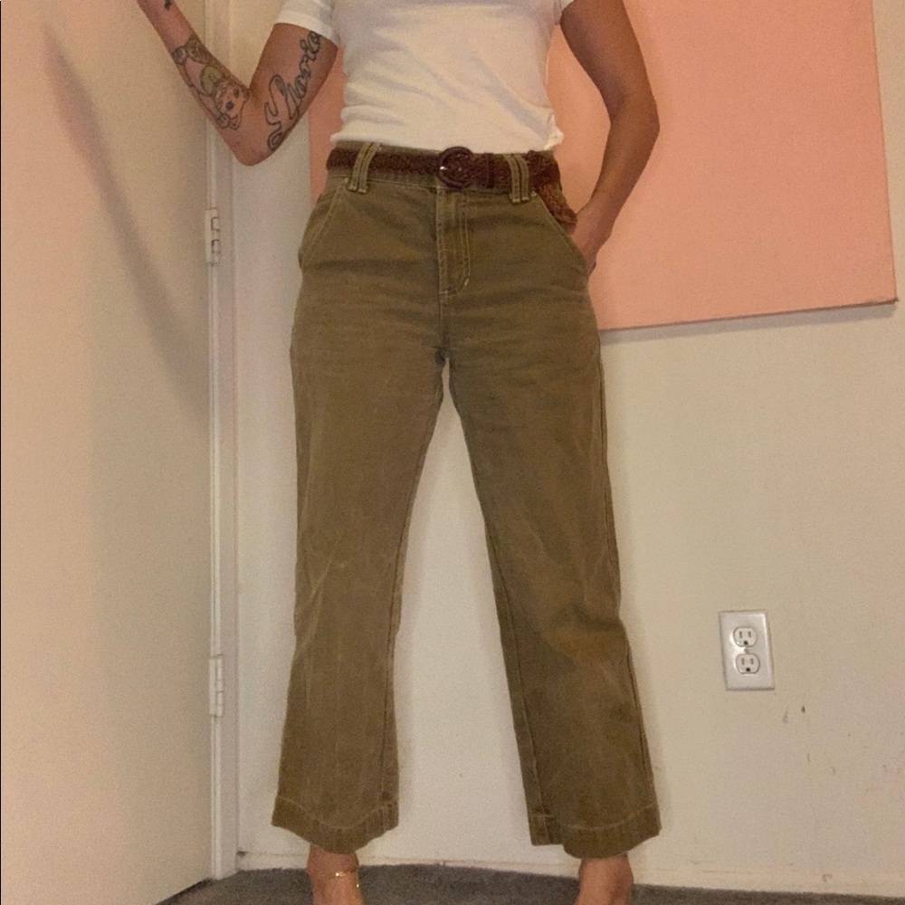 BDG brown straight leg ankle jeans